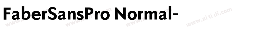 FaberSansPro Normal字体转换